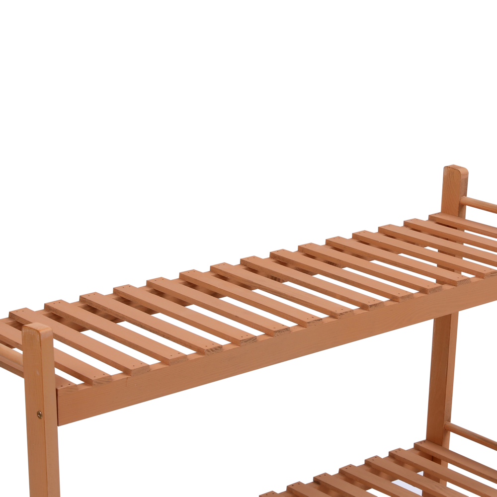 Happy Home Happy Home Pflanzenregal mit 3 Ablagen WPS03-HOL Holz