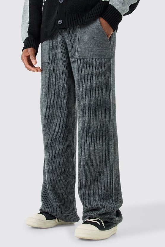 Lockere gerippte Jogginghose
