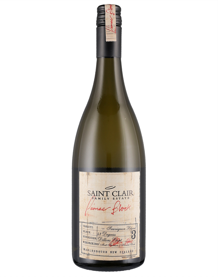 Marlborough Sauvignon Blanc GI Pioneer Block 43 Degrees 2022 Saint Clair 0,75 ℓ