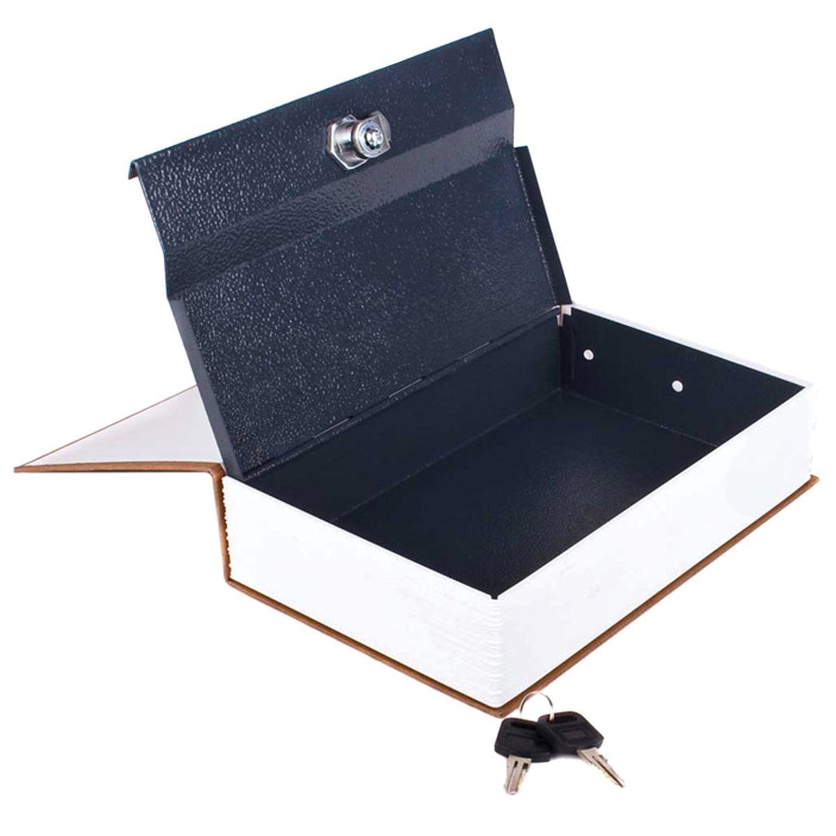 Goods+Gadgets Buchtresor XXL Buchsafe Tresor (Geldkassette, Buchattrappe), Bücherregal Geheimversteck