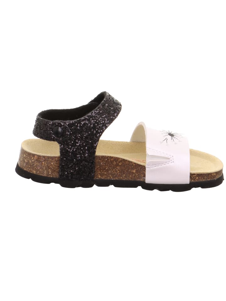 superfit Tieffußbett Sandale FUSSBETTPANTOFFEL in Weiß/Schwarz günstig kaufen 28