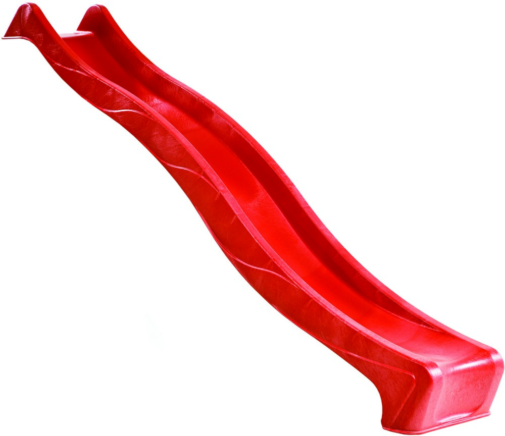 TETZNER & JENTZSCH Wellenrutsche PE, rot ca. 290 x 46 cmfür Podesthöhe 150 cm
