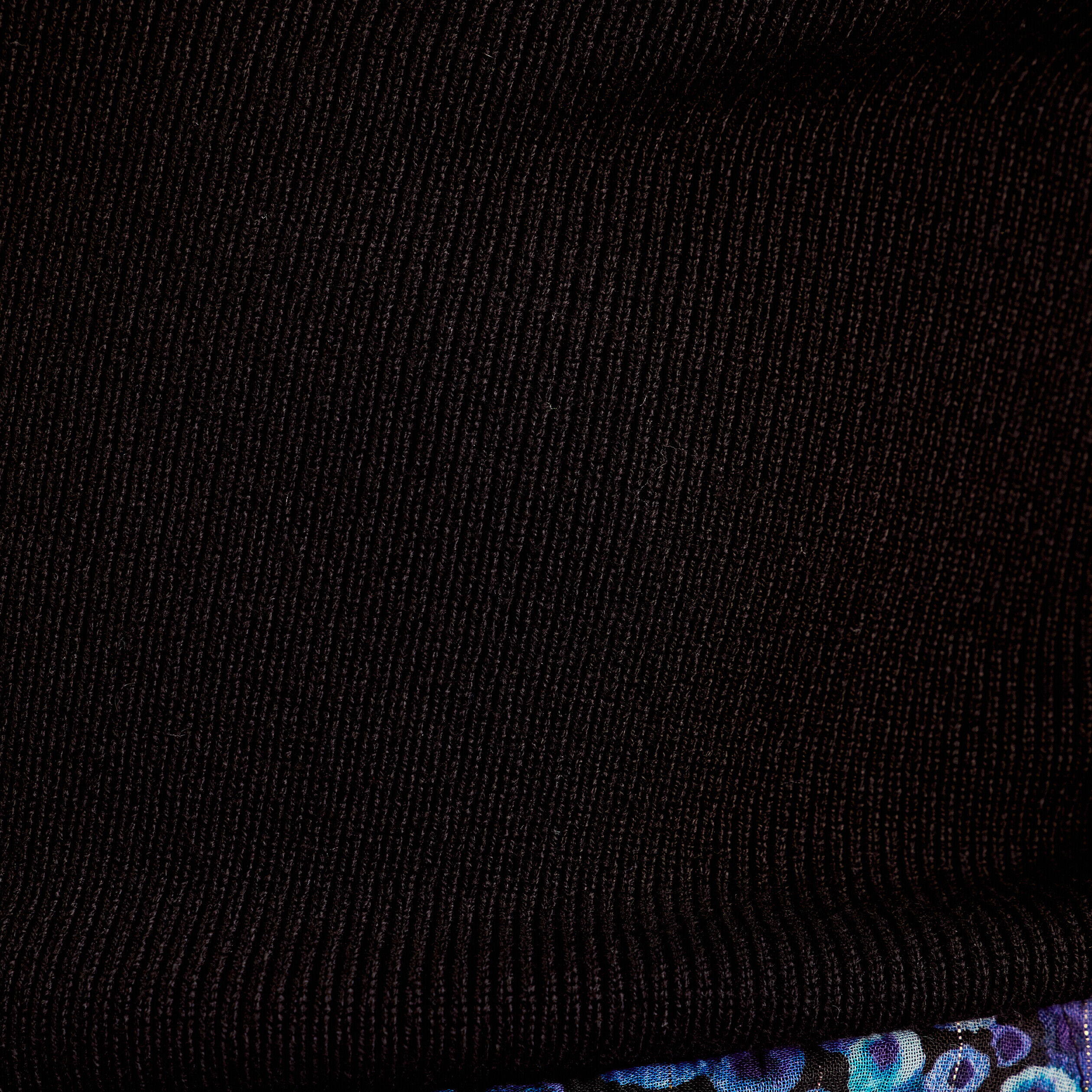 Pull côtelé col roulé noir femme | Cache Cache