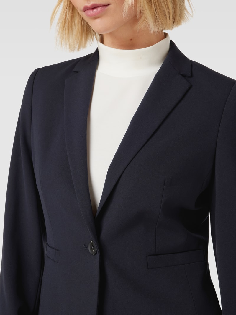 Blazer mit Reverskragen in marineblau
