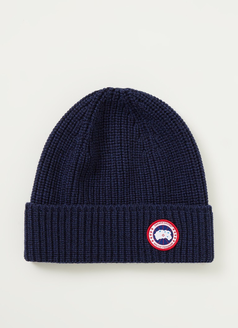Pălărie groasă din lână Canada Goose cu logo Arctic