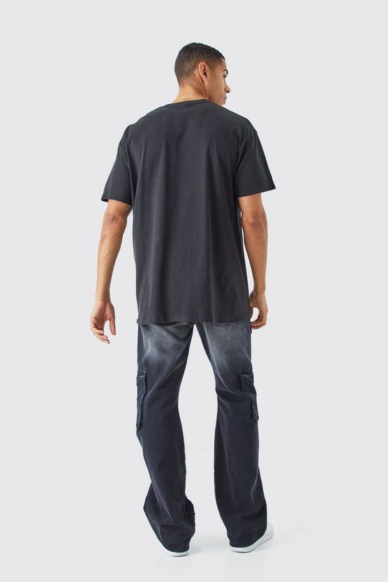 Oversize T-Shirt mit Hidden Hills Print