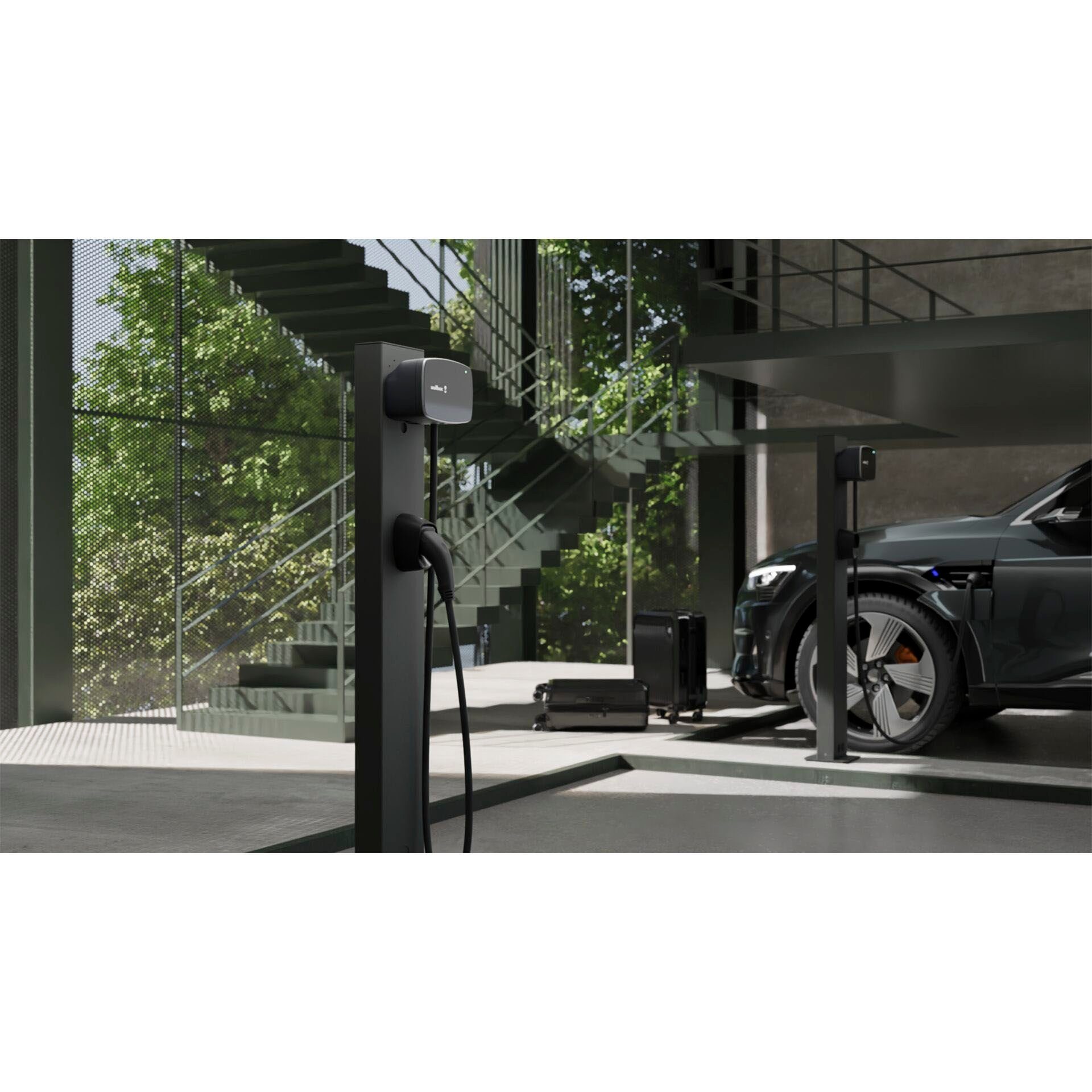 Wallbox Elektroauto-Ladestation Commander 2S, 3-phasig, 22kW, 5m Kabel, schwarz