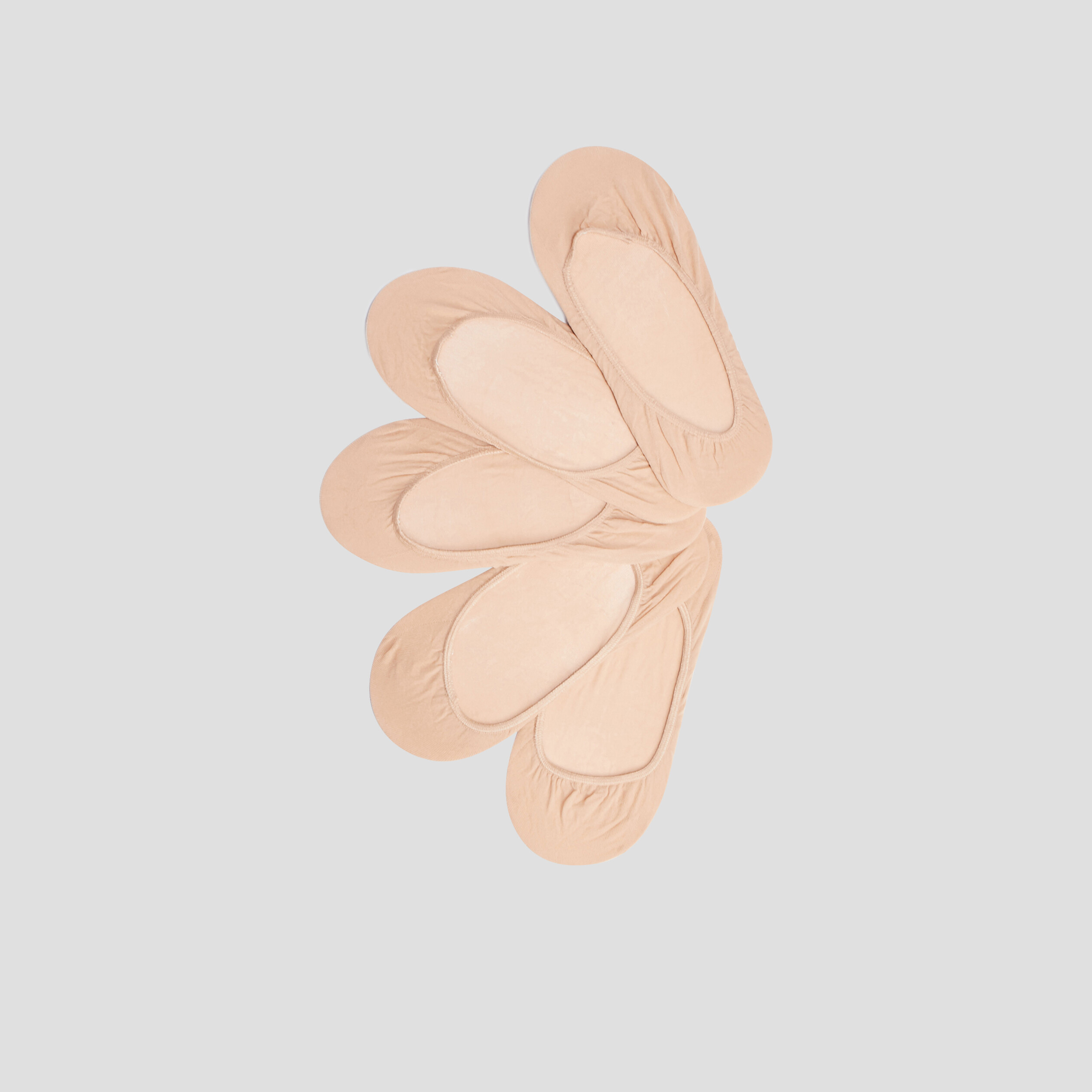 Lot 5 protège-pieds beige femme | La Halle