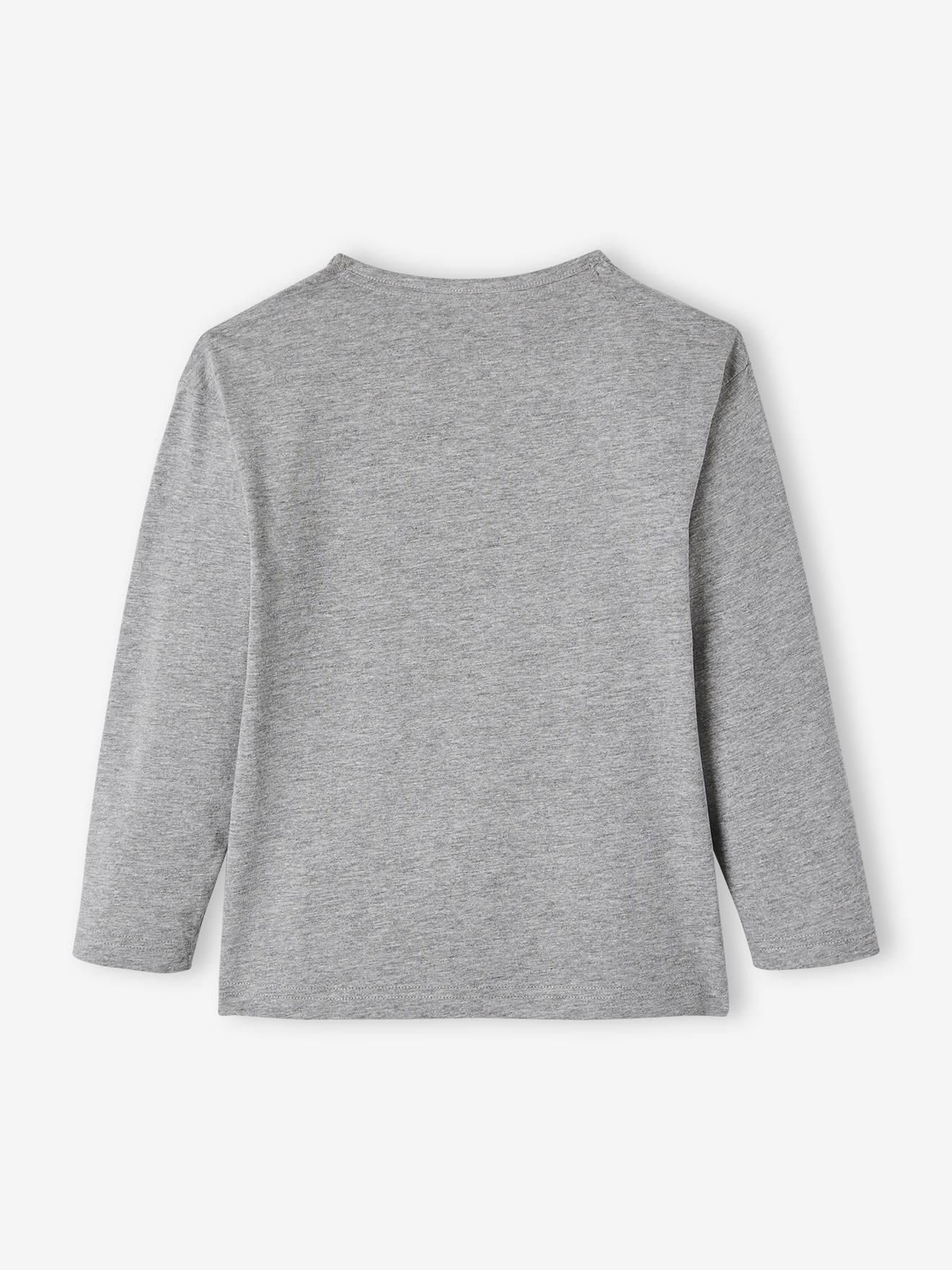 T-shirt motif ludique garçon marron