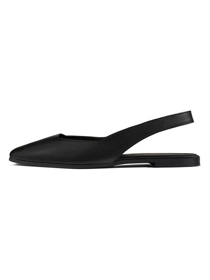 loft37 Leder-Slingballerinas in Schwarz günstig kaufen