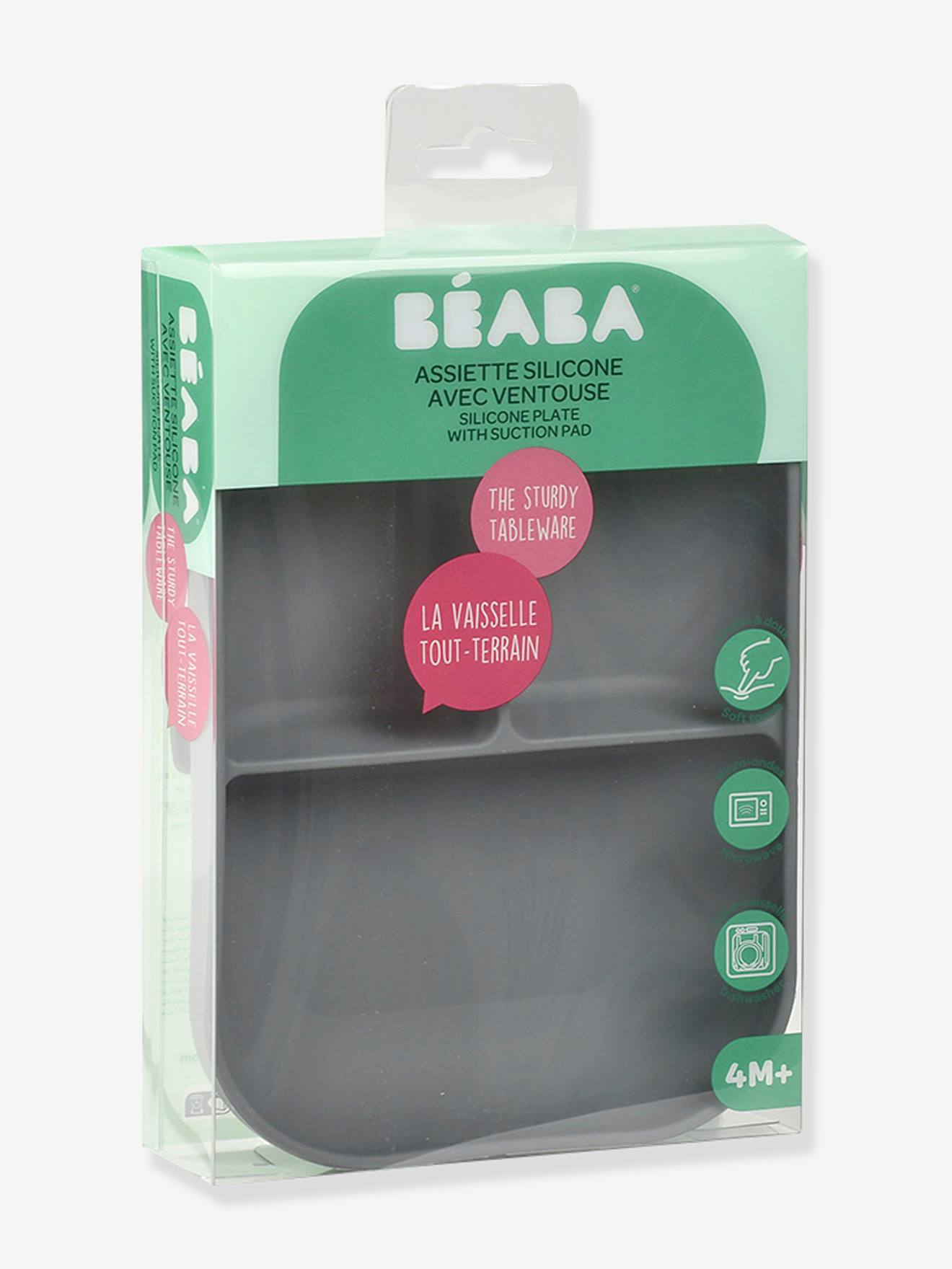 Assiette compartimentée BEABA mineral