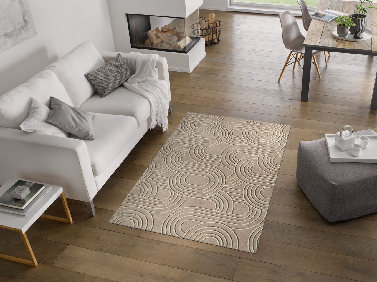 Fuma Rutschfeste Fußmatte Sand Twist 175 x 110 cm