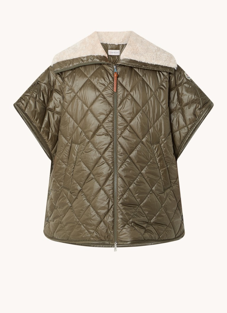 Moncler tikattu viitta untuvatäytteellä ja sivutaskuilla