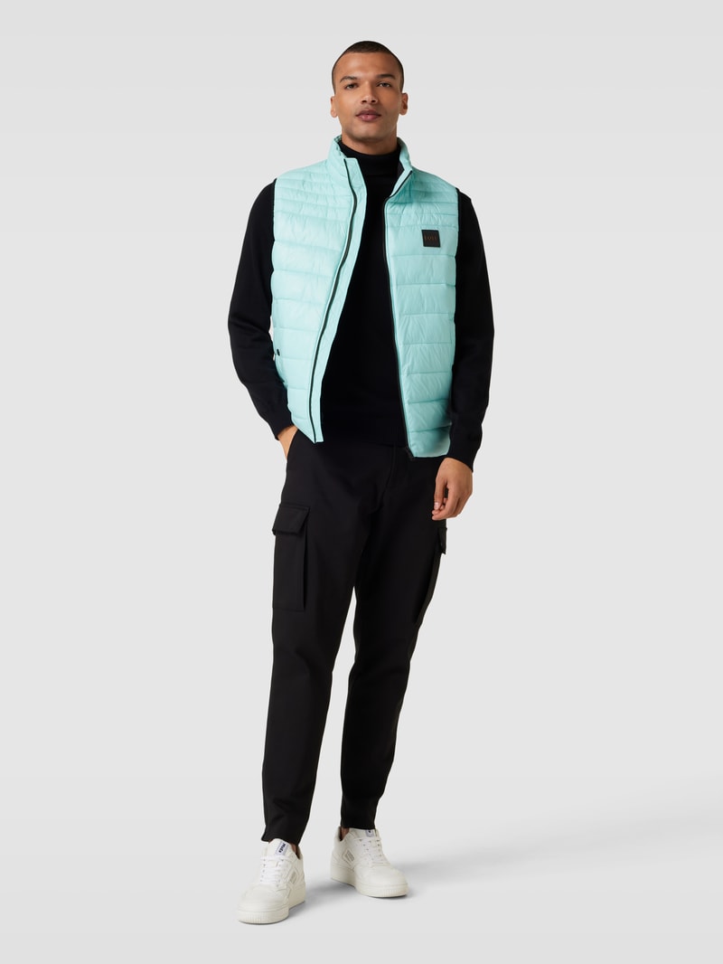 Steppweste mit Stehkragen Modell 'Odeno' in mint