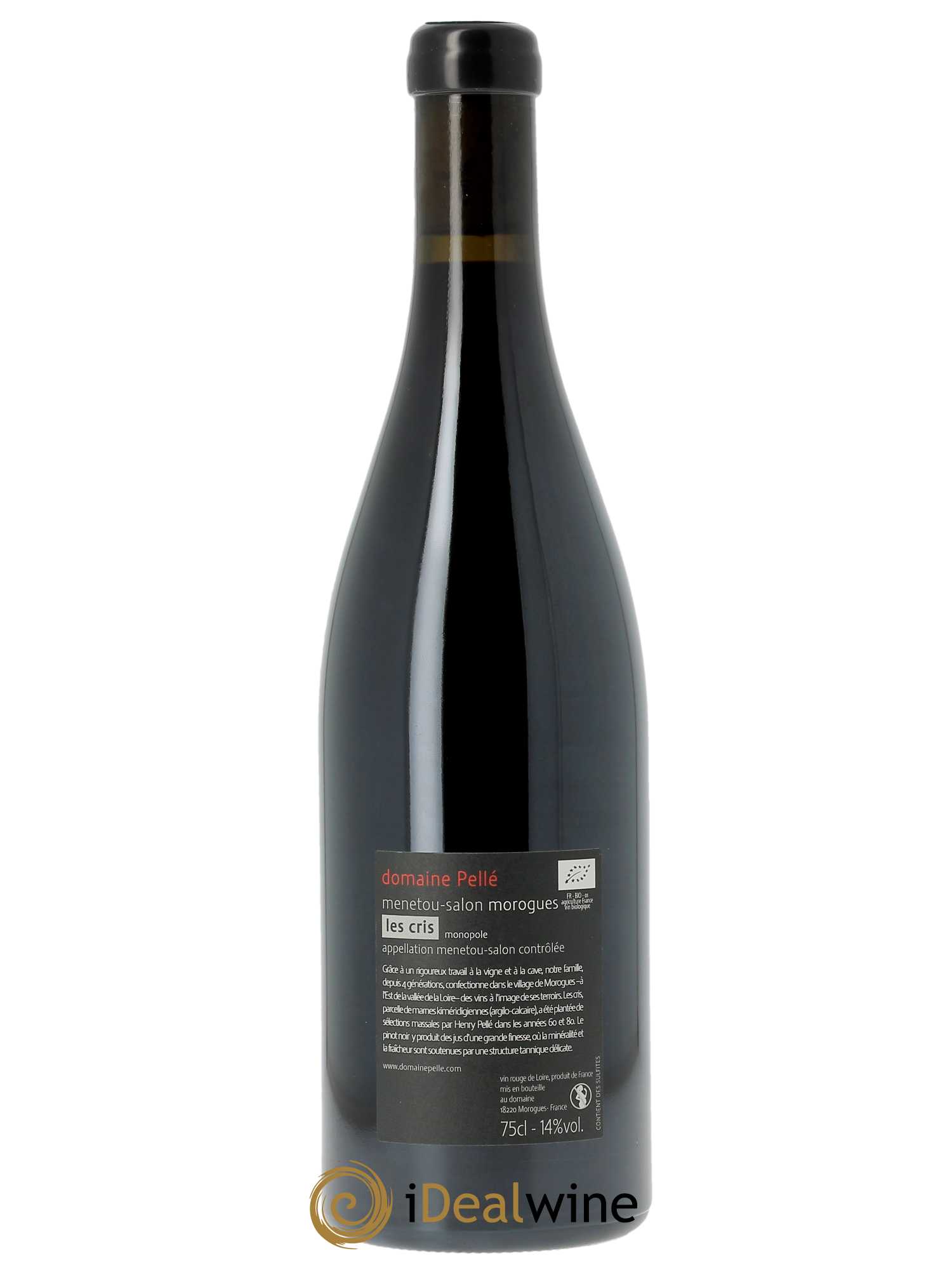 Menetou-Salon Les Cris Domaine Henry Pellé  2020 - Lot de 1 Bouteille
