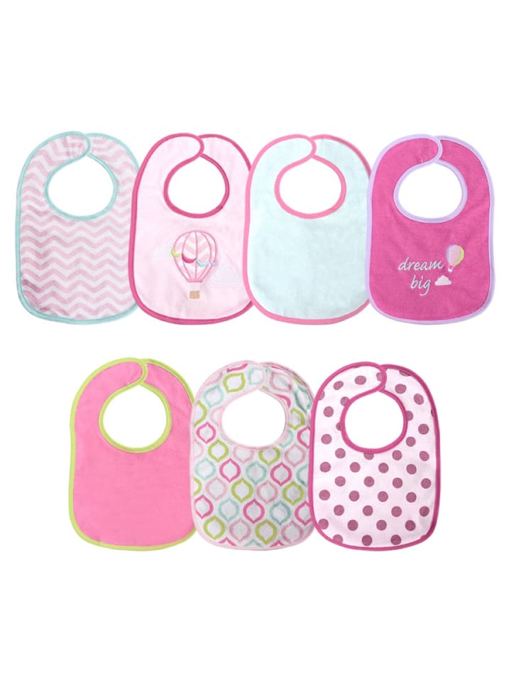 BABY CARE Babylatz 7-teiliges Set in rosa günstig kaufen onesize