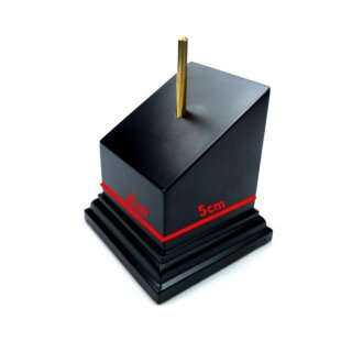 Holzsockel für Büsten 5 x 5cm Schwarz