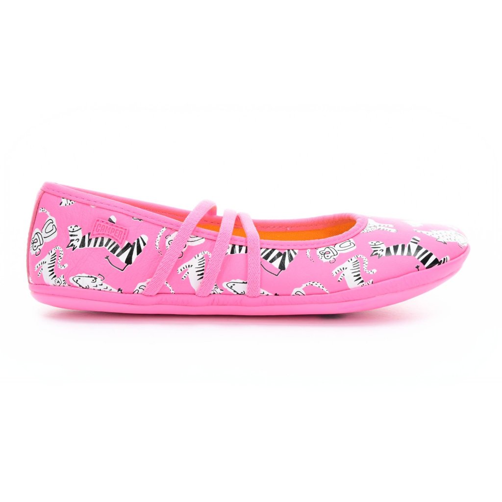 Camper Sella Masha Zebra Pink Ballerinas (K800388-005) K