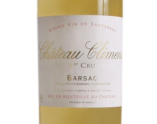 Château Climens Blanc Liquoreux 1996, Premier Cru Classé En 1855 Bordeaux Barsac