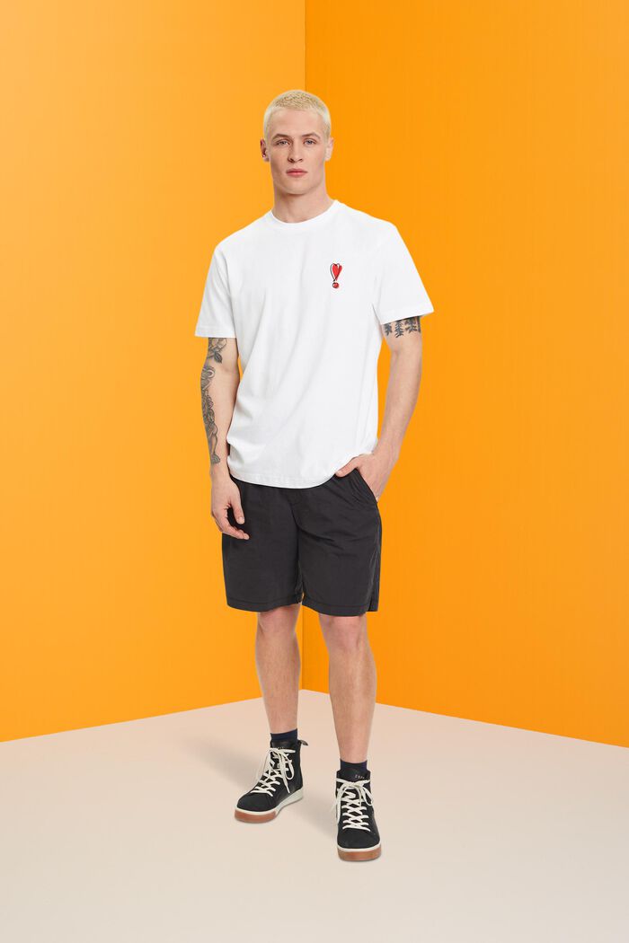 T-Shirt mit Herzmotiv aus nachhaltiger Baumwolle