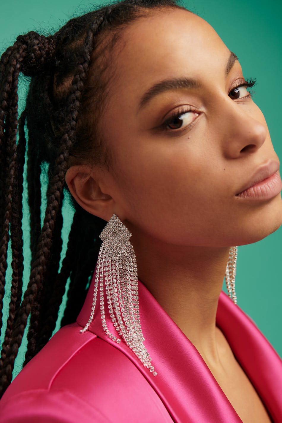 Rhinestone earrings