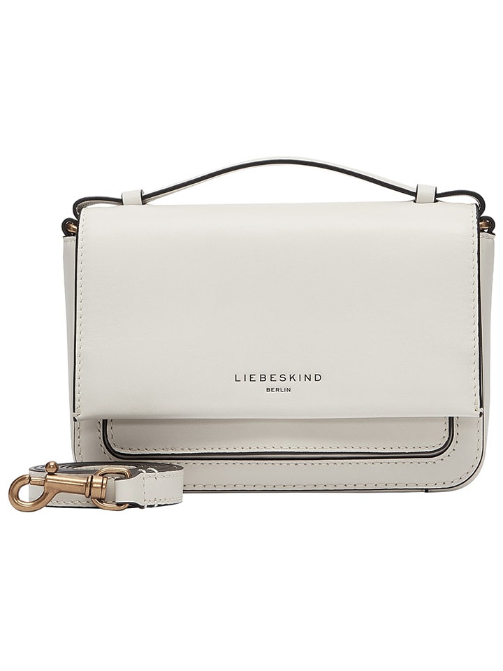 LIEBESKIND BERLIN Leder-Umhängetasche in Weiß - (B)19 x (H)13 x (T)6 cm günstig kaufen onesize