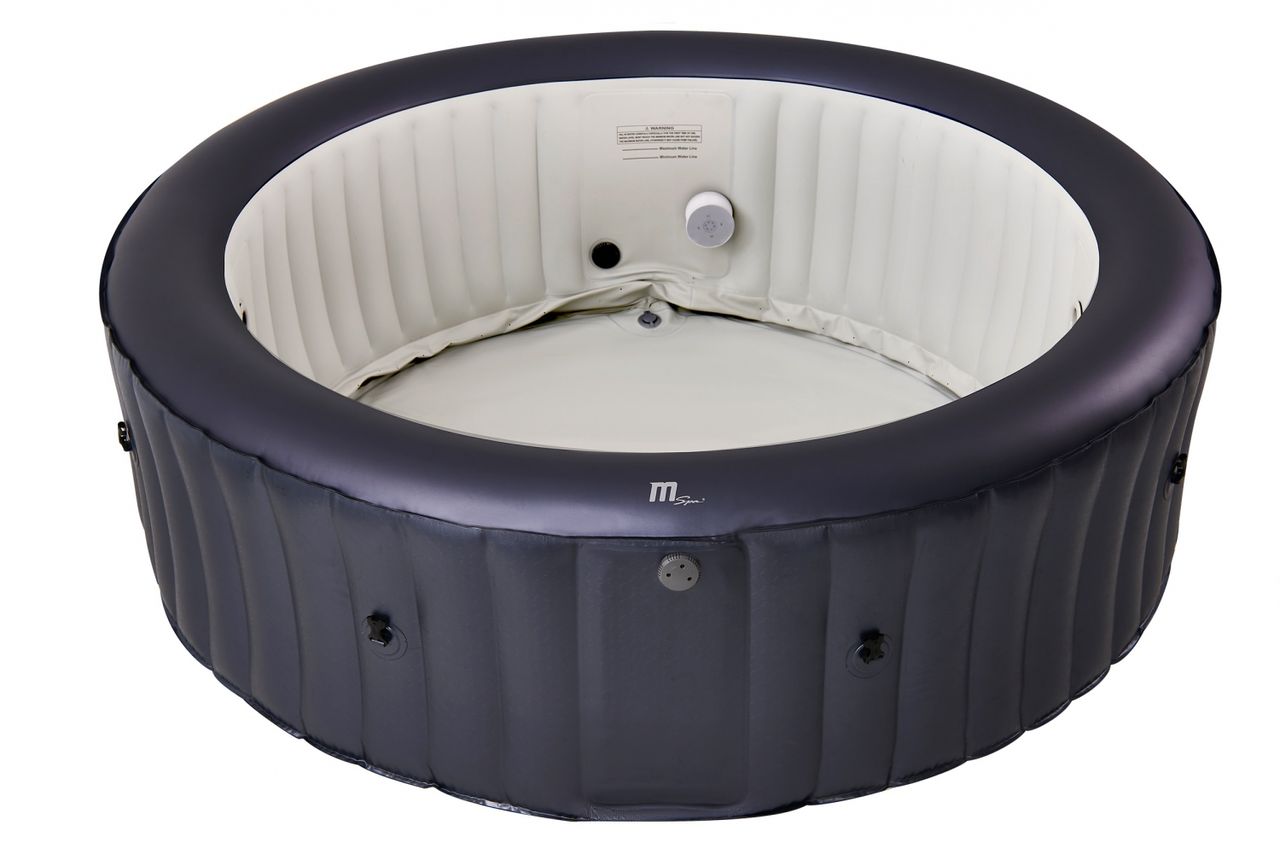 PureHaven MSpa PureHaven aufblasbarer Whirlpool 204x204x70 cm für 6 Personen selbstreinigend inkl. Filterkatuschen und Abdeckung Leergewicht 42 kg