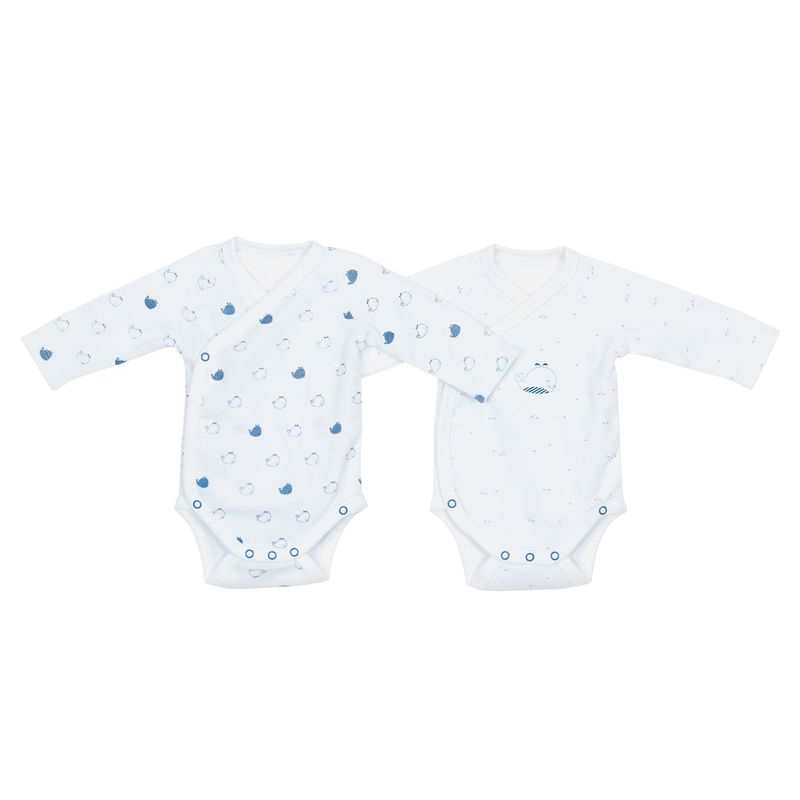Lot de 2 bodies manches longues Blue baleine