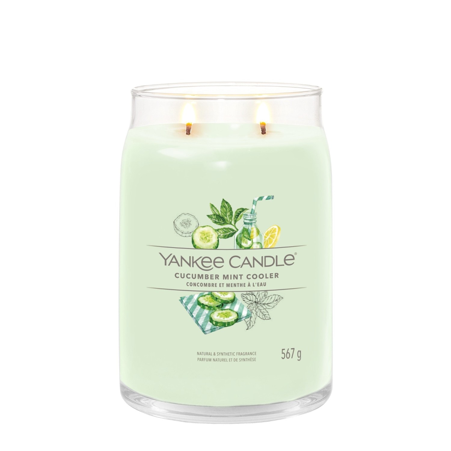 Świeca chłodząca YANKEE CANDLE ogórek mięta