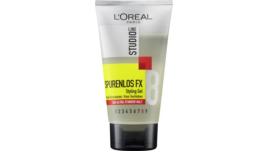 L'Oréal Paris Studio Line spurenlos FX Styling Gel - kein Beschweren Verkleben oder Rückstände 24h Ultra starker Halt 150 ml