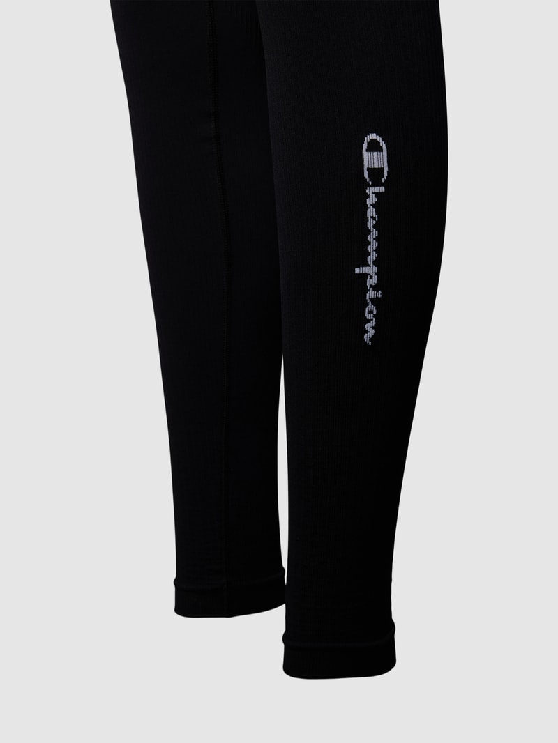 Sportleggings mit breitem Bund Modell 'PERFORMANCE' in schwarz