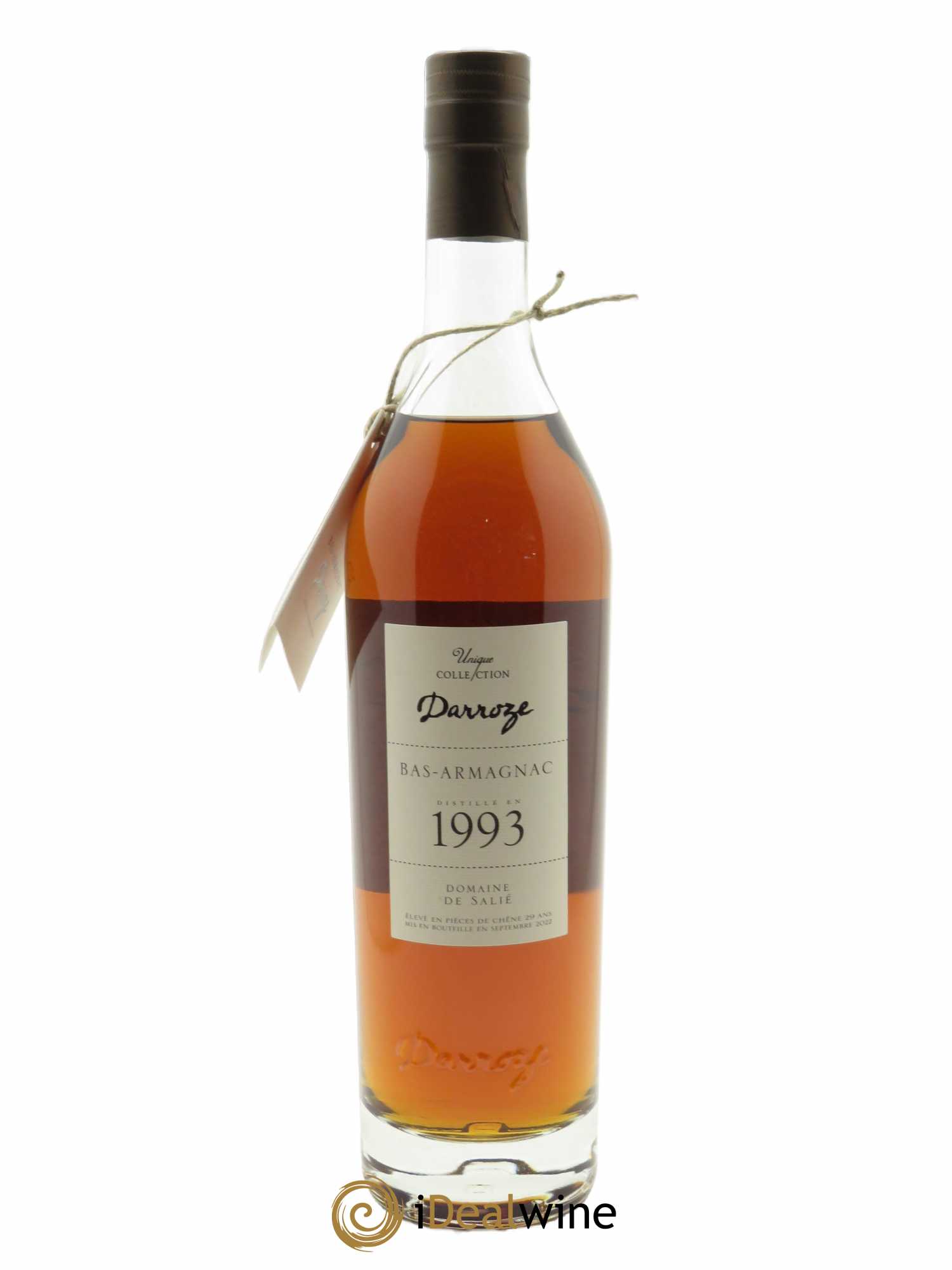 Bas-Armagnac Domaine de Salié 50° Darroze  1993 - Lot de 1 Bouteille