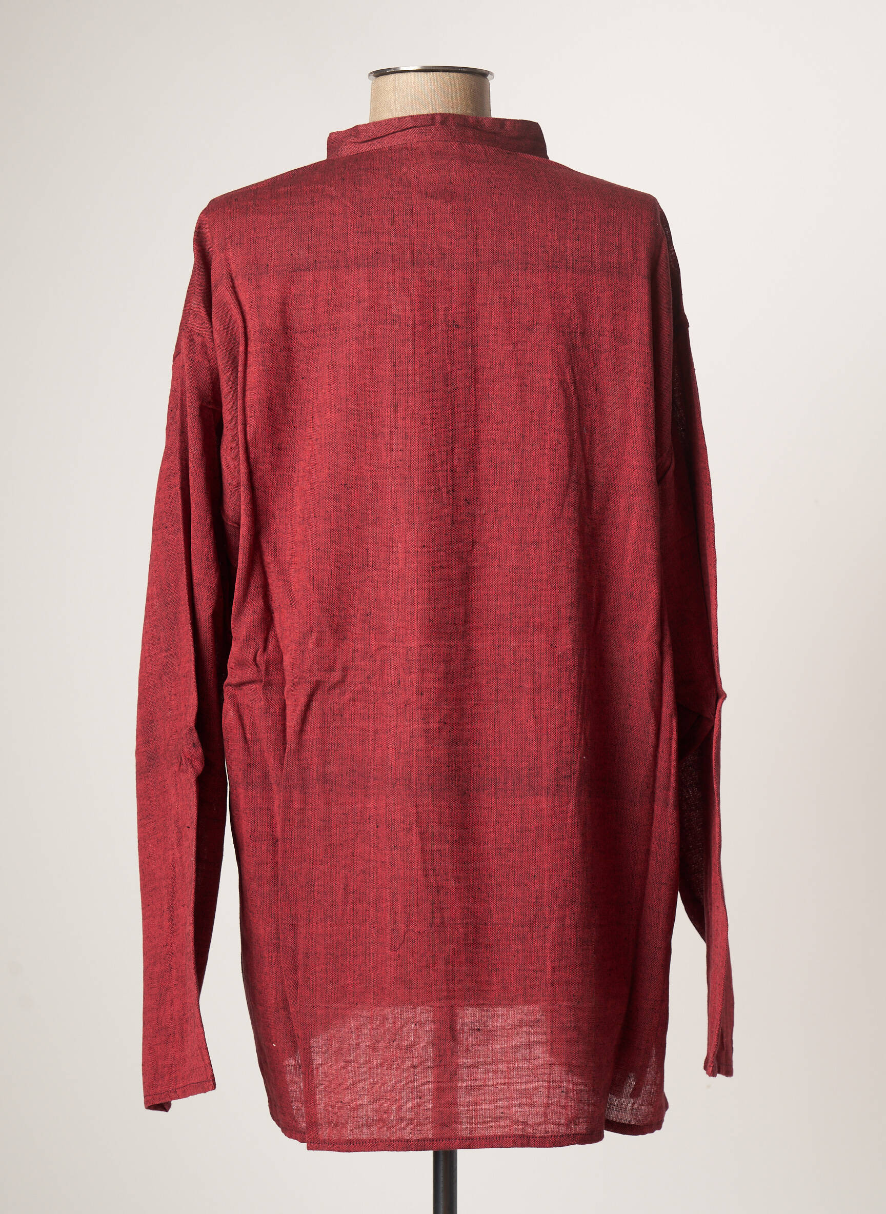Palme Tuniquemanchelongue Femme couleur rouge