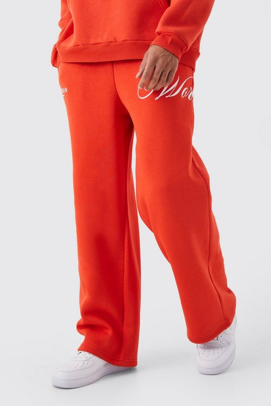 Jogginghose mit weitem Bein, Kordelzug und Print
