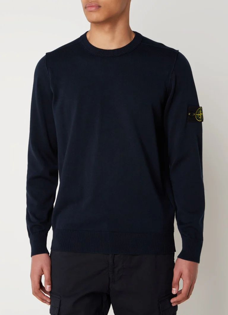 Stone Island 540B2 Fine-knit sweater with logo