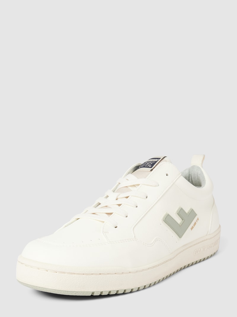 Sneaker mit Label-Details Modell 'Roland' in weiß