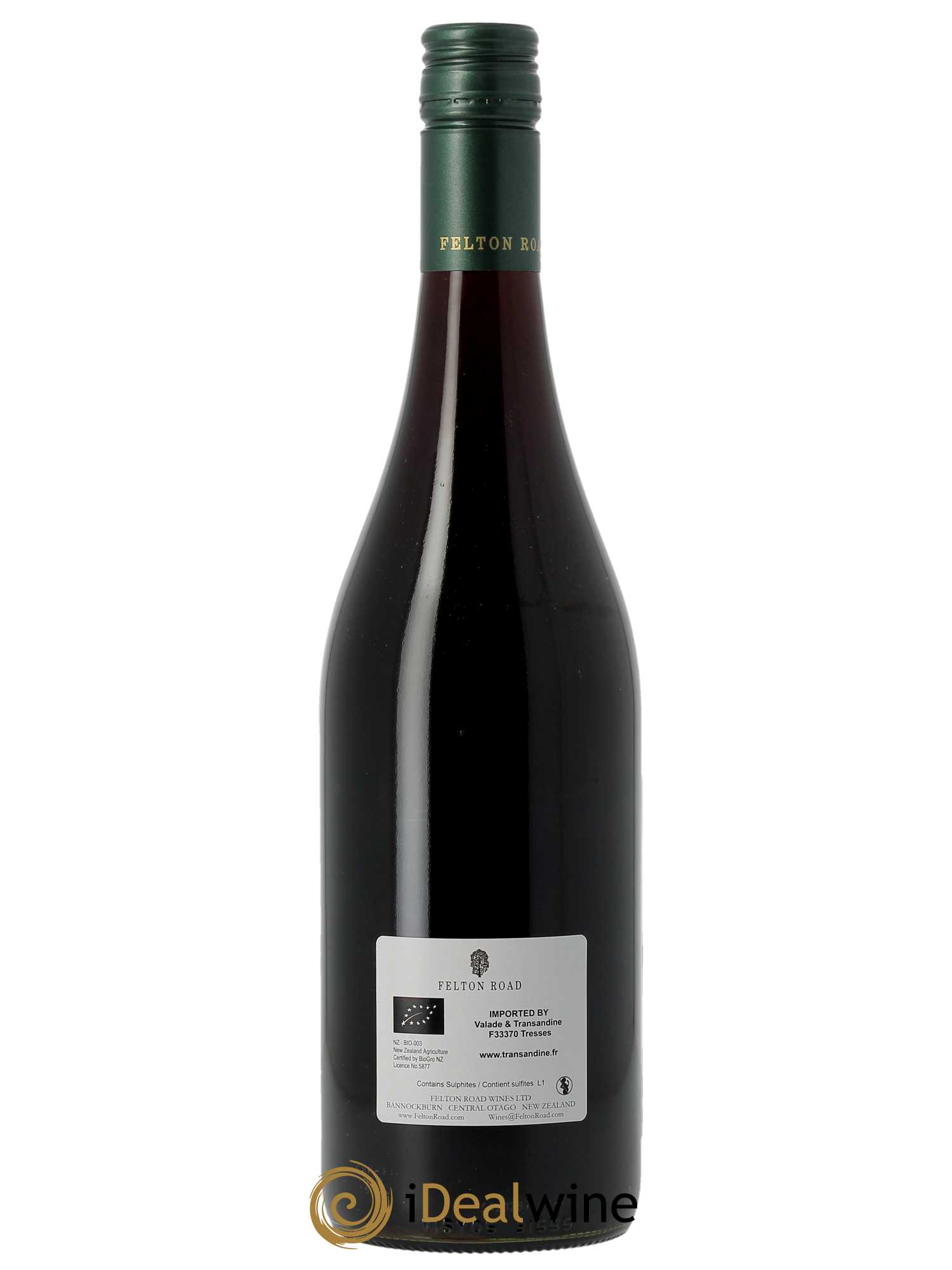 Central Otago Felton Road Bannockburn Pinot Noir  2021 - Lot de 1 Bouteille