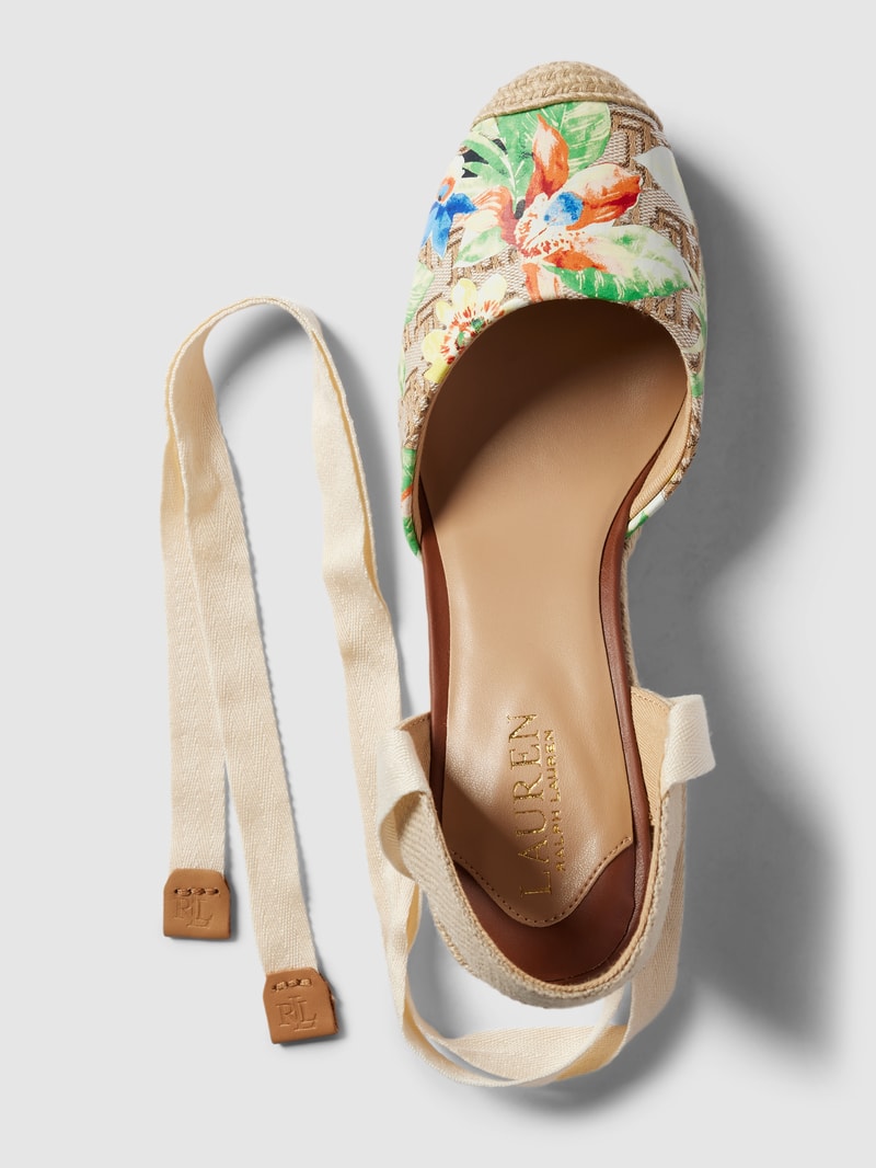 Espadrilles mit hohem Absatz Modell 'PAISLEE' in beige