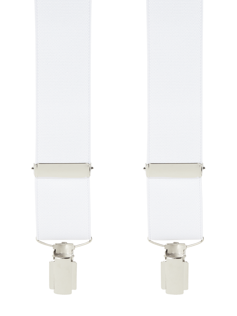 Hosenträger in X-Form in weiß