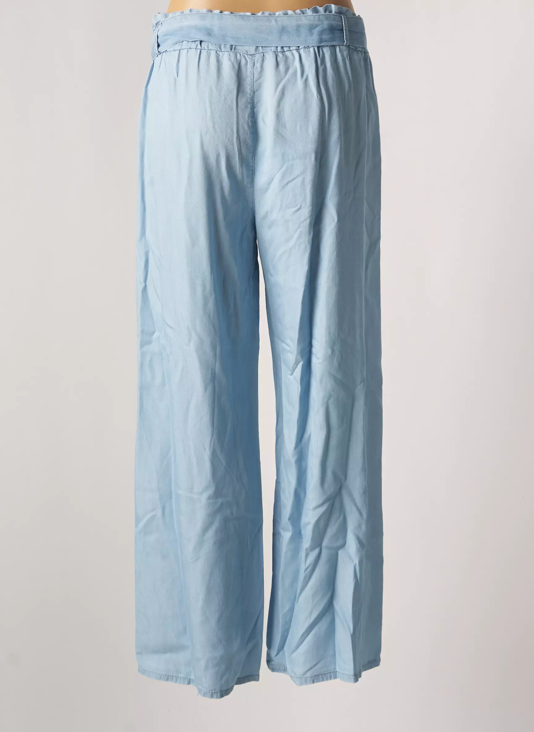 La Petite Nimoise Pantalons Larges Femme couleur bleu