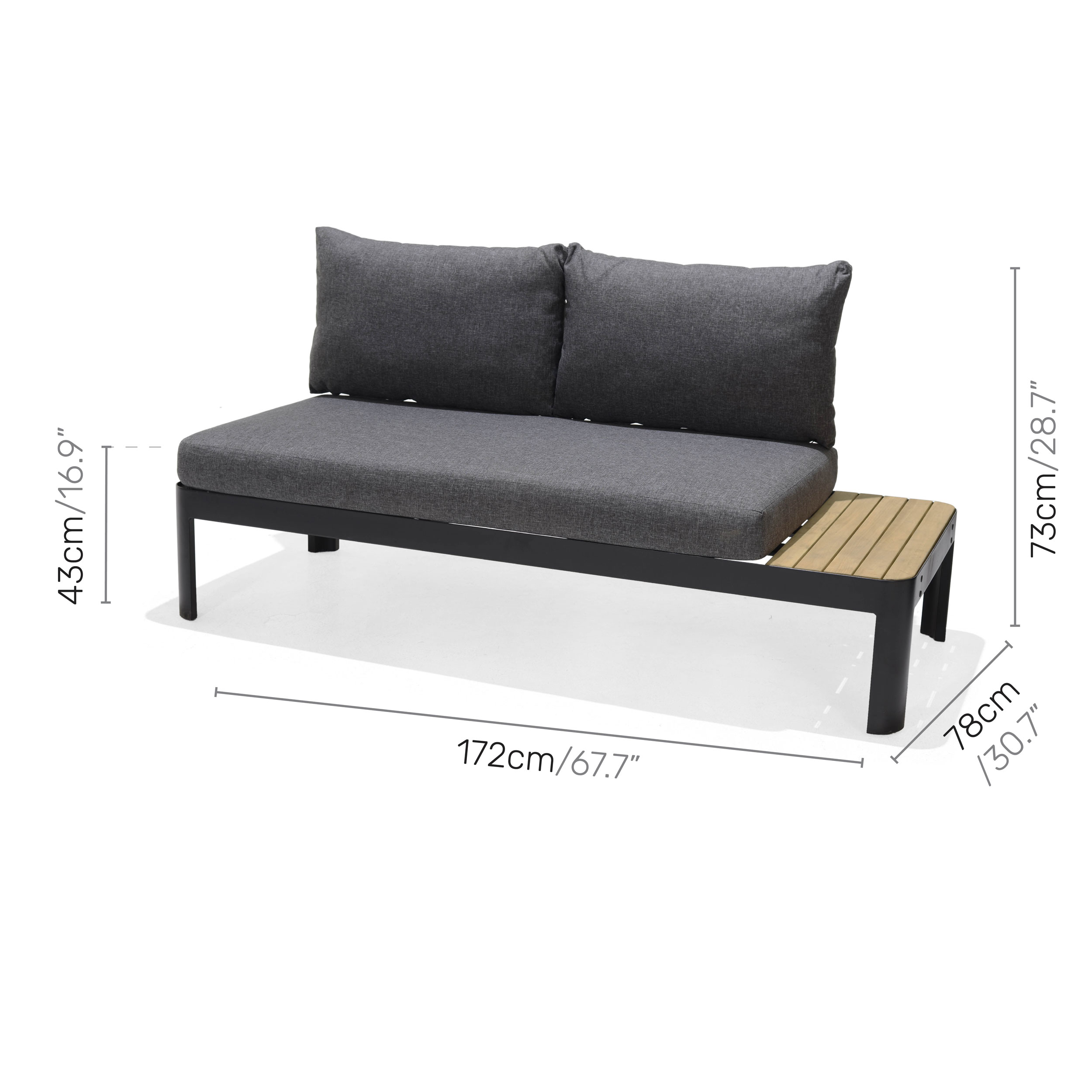 OUTDOORGartensofa Outdoor Loungemöbel