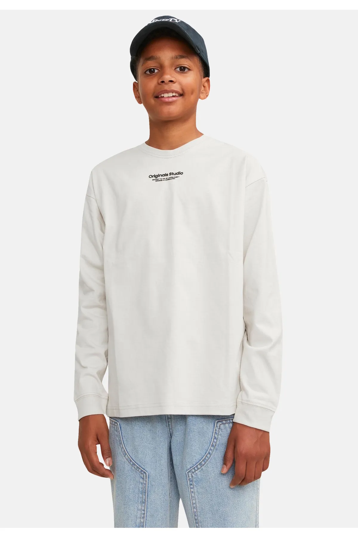 Jack & Jones  T-Shirt VESTERBRO Langarmshirt mit 3-D-Print