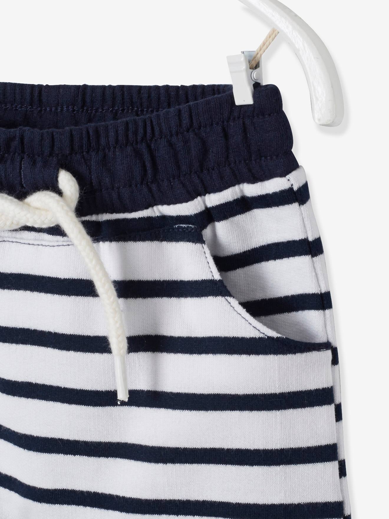 Vertbaudet Jungen Baby Sweat-Bermudas Oeko-Tex - braun