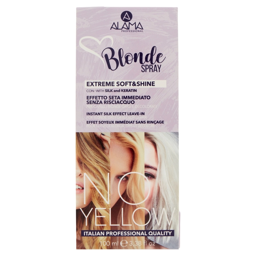 alama professional MASQUE DÉJAUNISSEUR POUR CHEVEUX BLONDS, GRIS OU DÉÉS 500 ML MASQUE