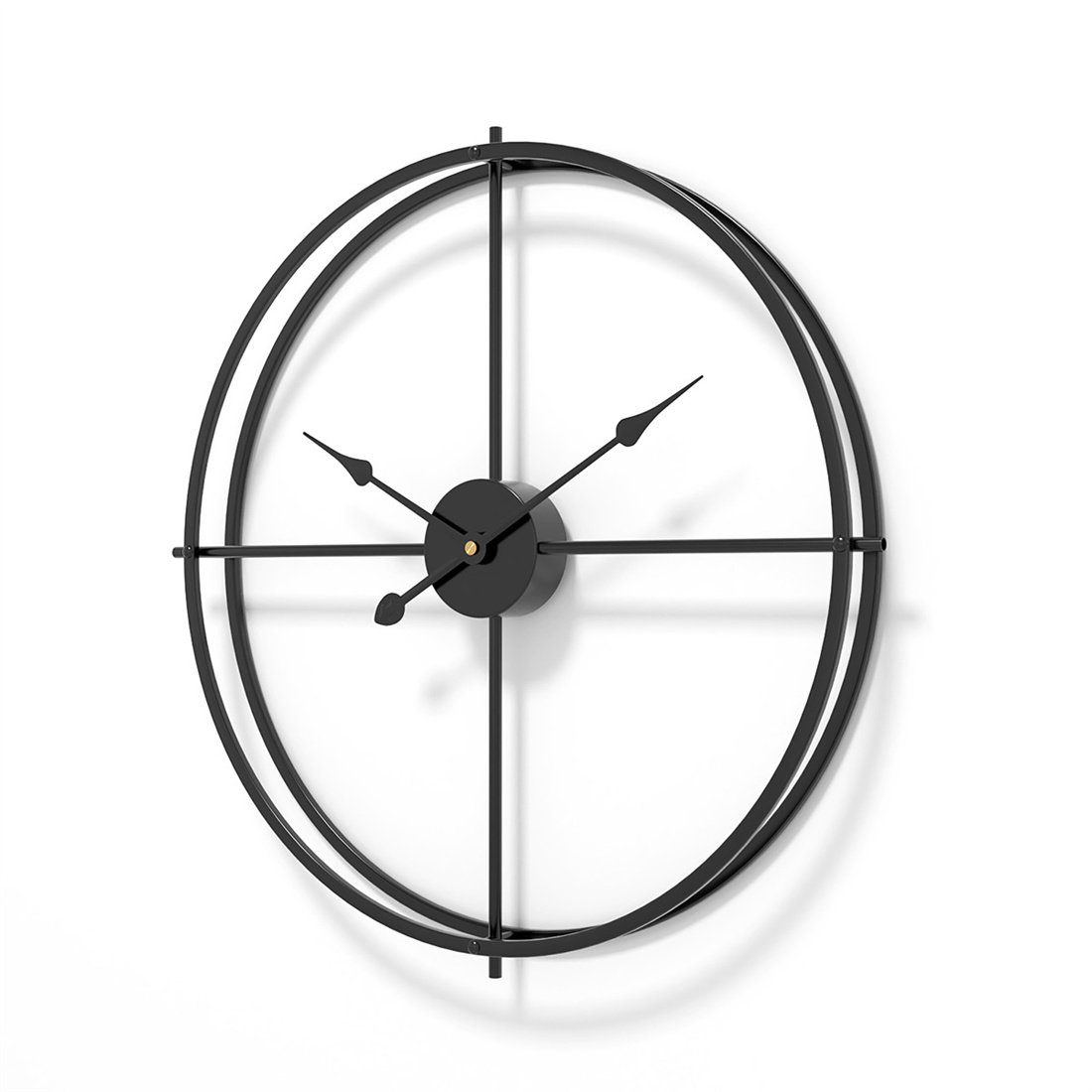 DÖRÖY Wanduhr 40cm Moderne Wanduhr aus Eisen, kreative stille Uhr,Wanduhr aus Metall