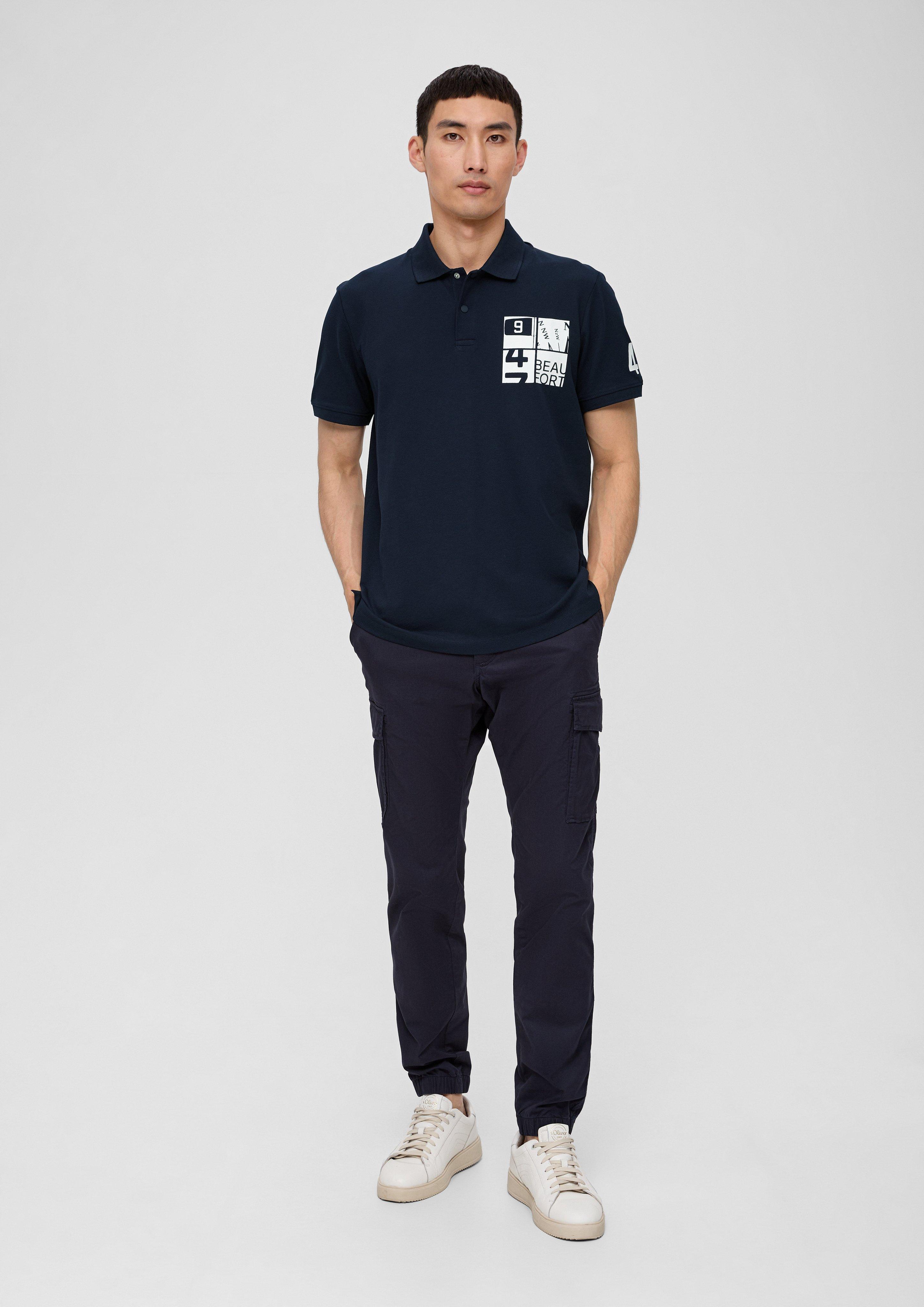 Poloshirt aus Baumwollstretch  2135699-59D1