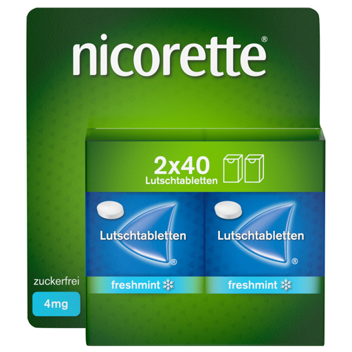 NICORETTE freshmint 4 mg Lutschtabletten gepresst  80 St  Lutschtabletten