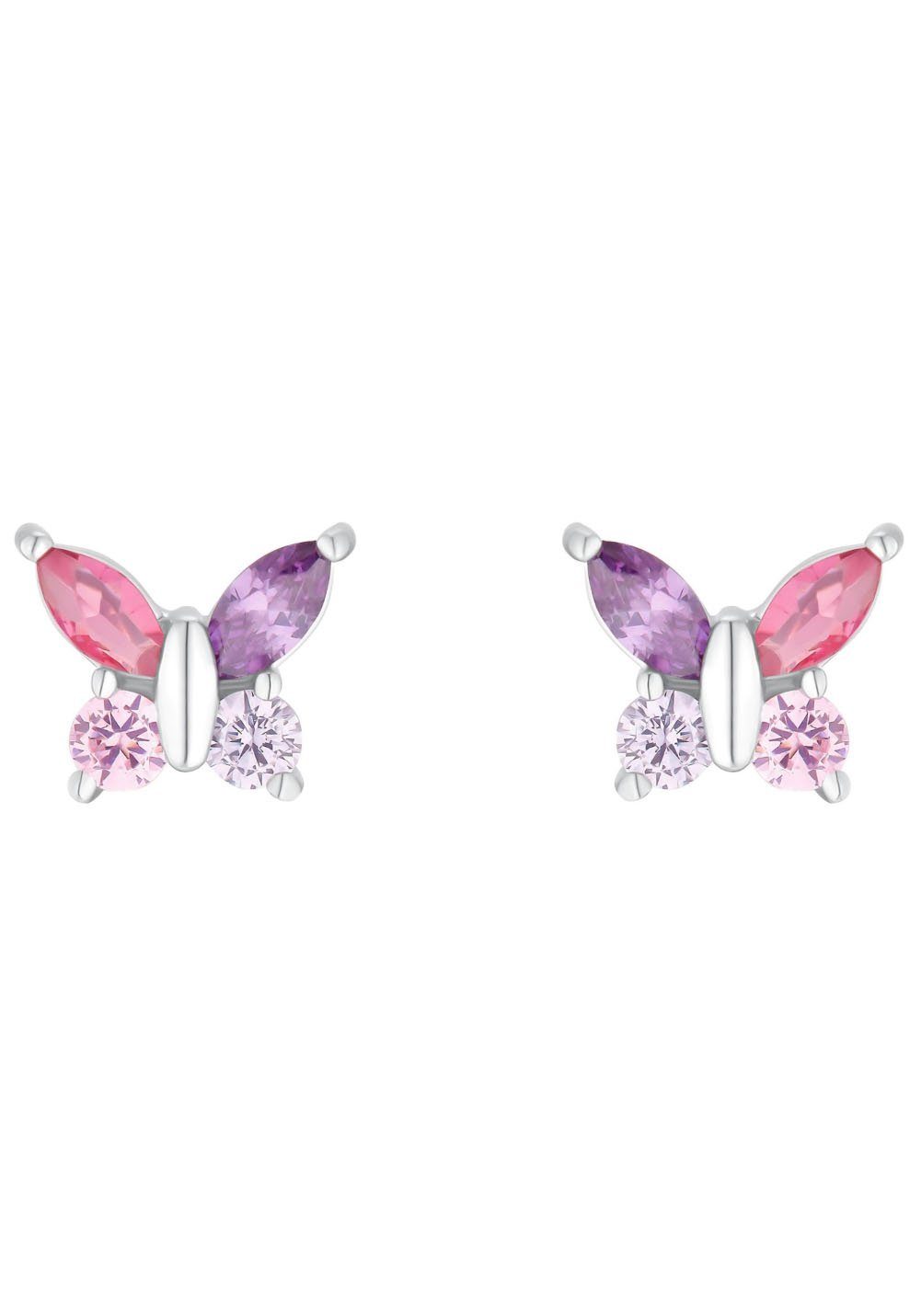 Amor Paar Ohrstecker Schmetterling, 2036525, 2036526, 2036528, mit Zirkonia