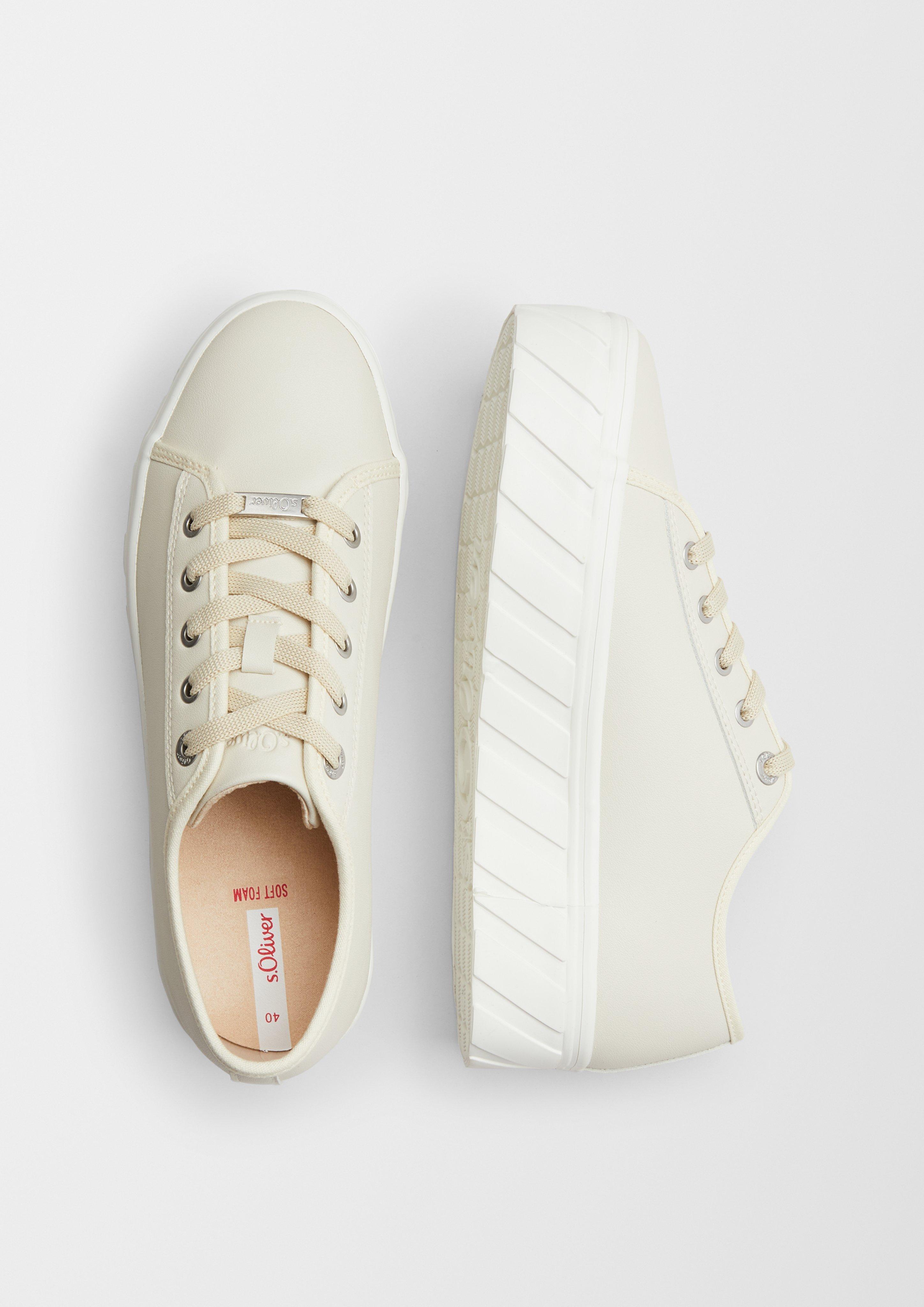 Plateau-Sneaker aus Kunstleder  6006484-400