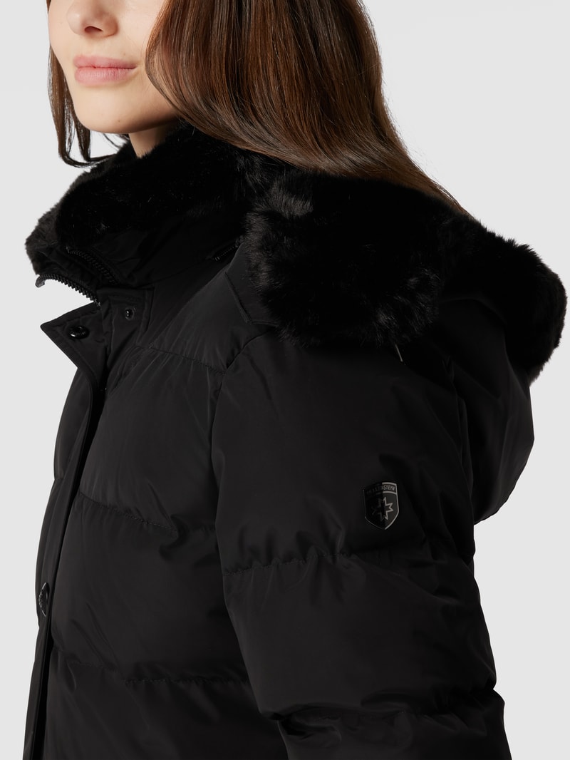 Funktionsjacke mit Label-Details Modell 'Kitzbühel' in schwarz
